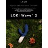 Синий вибромассажер простаты Lelo Loki Wave 2 - 19,6 см.