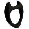 Черное эрекционное кольцо с рожками Wooomy Toro M