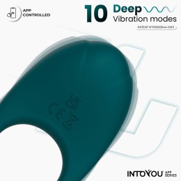 Зеленое интерактивное виброкольцо Ringo