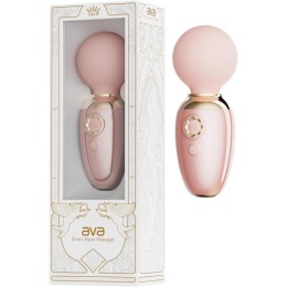 Нежно-розовый мини-вибратор с функцией нагрева Ava