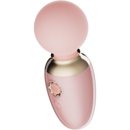 Нежно-розовый мини-вибратор с функцией нагрева Ava