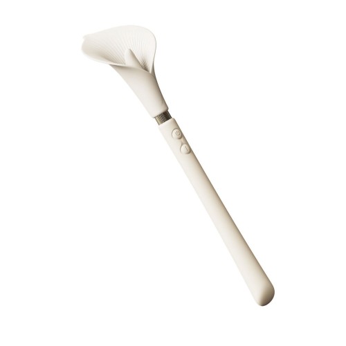 Бежевый двусторонний вибромассажёр Calla