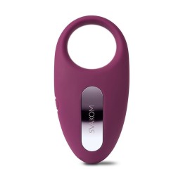 Фиолетовое эрекционное кольцо Winni с вибрацией и пультом ДУ