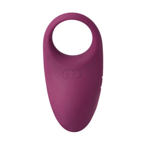 Фиолетовое эрекционное кольцо Winni с вибрацией и пультом ДУ