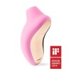 Розовый звуковой массажер клитора Sona Cruise - 11,5 см.