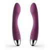 Фиолетовый изогнутый вибратор Amy - 17 см.