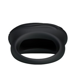 Черное вибрирующее эрекционное кольцо Bertram