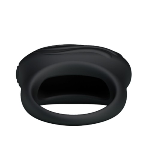 Черное вибрирующее эрекционное кольцо Bertram