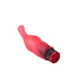Гелевый розовый массажёр простаты - 18,8 см.