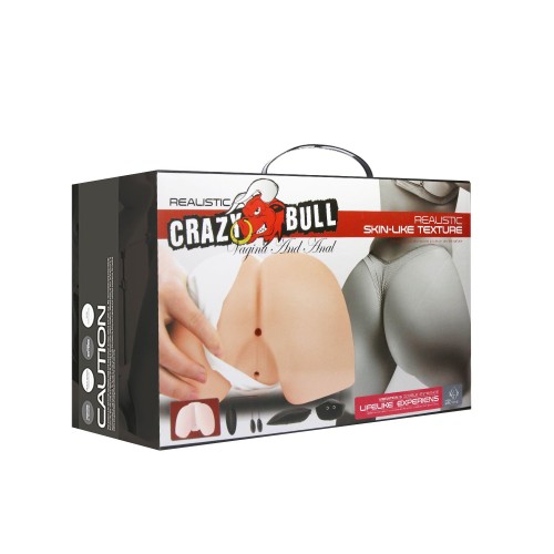 Вагина и попка с вибрацией CRAZY BULL
