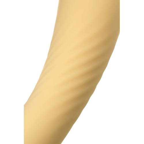 Желтый вибратор Calla - 22 см.