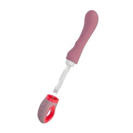 Розовый вибратор для G-стимуляции Rose - 19 см.