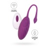 Фиолетовое силиконовое виброяйцо Purr