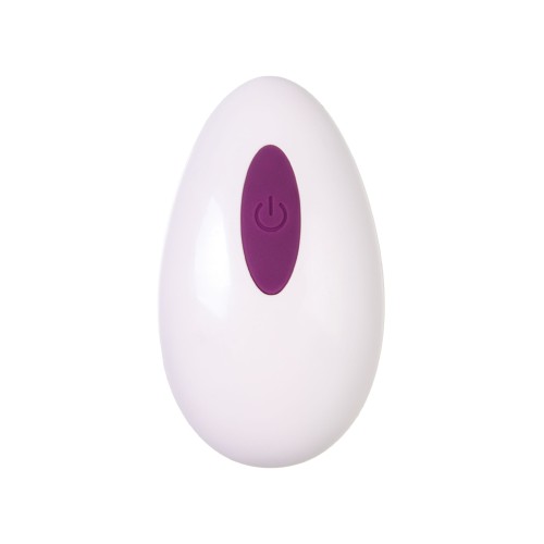 Фиолетовое силиконовое виброяйцо Purr