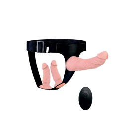 Женский страпон с 3 насадками и вибрацией