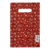 Красный подарочный новогодний пакет с вырубной ручкой (20х30 см)