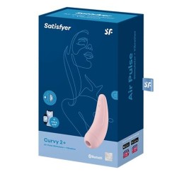Розовый вакуум-волновой стимулятор Satisfyer Curvy 2+