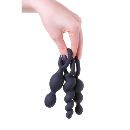 Набор чёрных анальных цепочек Satisfyer Booty Call
