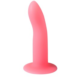 Розовый, светящийся в темноте стимулятор Light Keeper - 13,3 см.