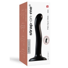 Черный фаллоимитатор-насадка Strap-On-Me P&G spot Dildo size S - 16,4 см.