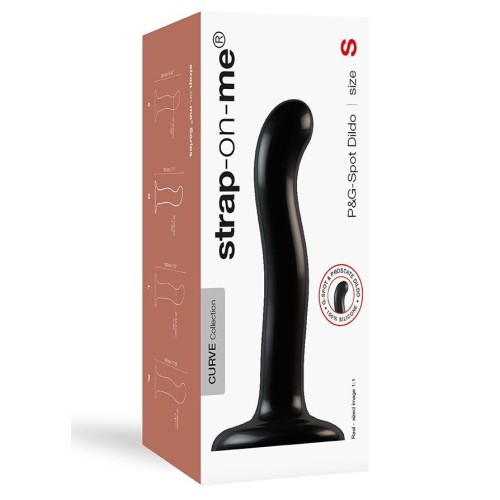Черный фаллоимитатор-насадка Strap-On-Me P&G spot Dildo size S - 16,4 см.