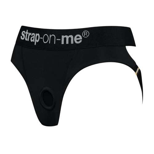 Черные трусики для насадок Heroine Lingerie Harness - size M
