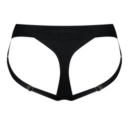 Черные трусики для насадок Heroine Lingerie Harness - size M