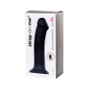 Черный фаллос на присоске Silicone Bendable Dildo XL - 20 см.