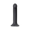 Черный фаллос на присоске Silicone Bendable Dildo XL - 20 см.