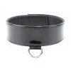 Черный лаковый ошейник на пряжке
