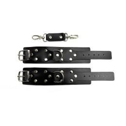 Черные кожаные наручники Sex Game