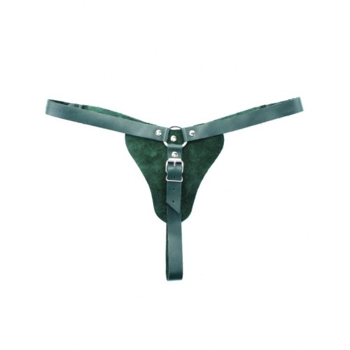 Изумрудные трусики с кольцом для насадок Emerald Panties