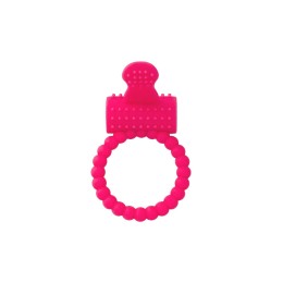 Розовое силиконовое виброкольцо A-toys