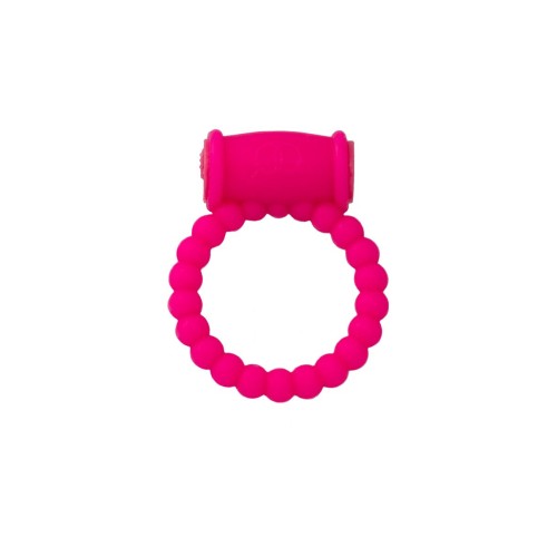 Розовое виброкольцо на пенис A-toys из силикона