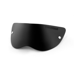 Черная плотная кожаная маска на глаза