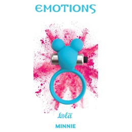 Голубое эрекционное виброколечко Emotions Minnie Breeze