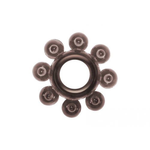 Чёрное эрекционное кольцо Rings Bubbles