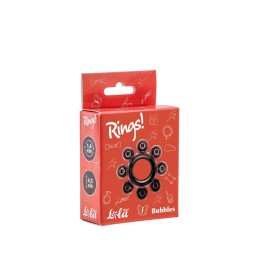 Чёрное эрекционное кольцо Rings Bubbles