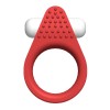 Красное эрекционное кольцо Silicone Stimu-Ring