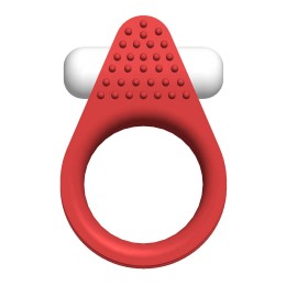 Красное эрекционное кольцо Silicone Stimu-Ring