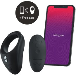 Черное эрекционное кольцо для ношения We-Vibe Bond