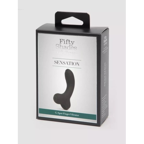 Черный вибратор на палец для G-стимуляции Sensation Rechargeable G-Spot Vibrator