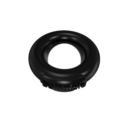 Чёрное эрекционное виброкольцо Strength