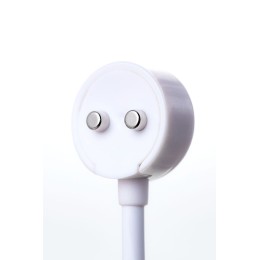 Розовый вибратор с клиторальным стимулятором Balle - 23 см.