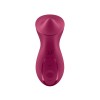 Бордовый вибратор с движущимся шариком Exciterrr