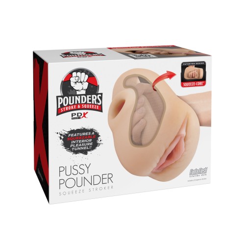 Телесный мастурбатор-вагина Pussy Pounder Squeeze Stroker