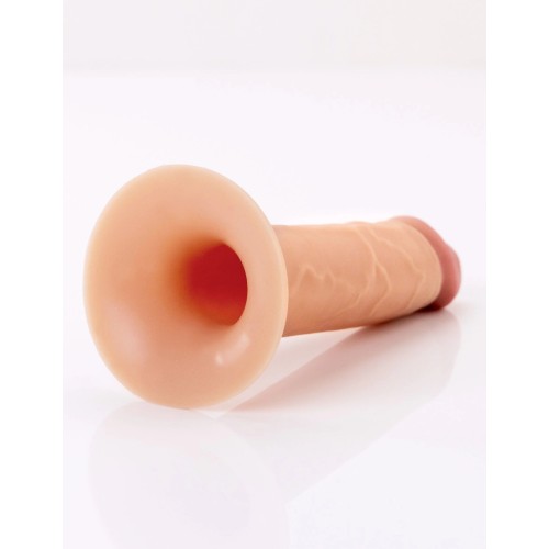 Телесный пустотелый фаллопротез 5’’ Hollow Silicone Strap-On - 14 см.