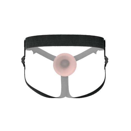 Телесный пустотелый фаллопротез 9’’ Hollow Silicone Strap-On - 24,1 см.