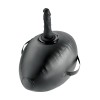 Черный надувной мяч с платформой для фиксации дилдо Body Dock Inflatable Love Ball