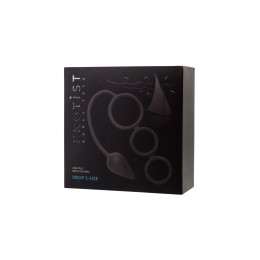 Тройное эрекционное кольцо с анальным хвостом Drop S-size